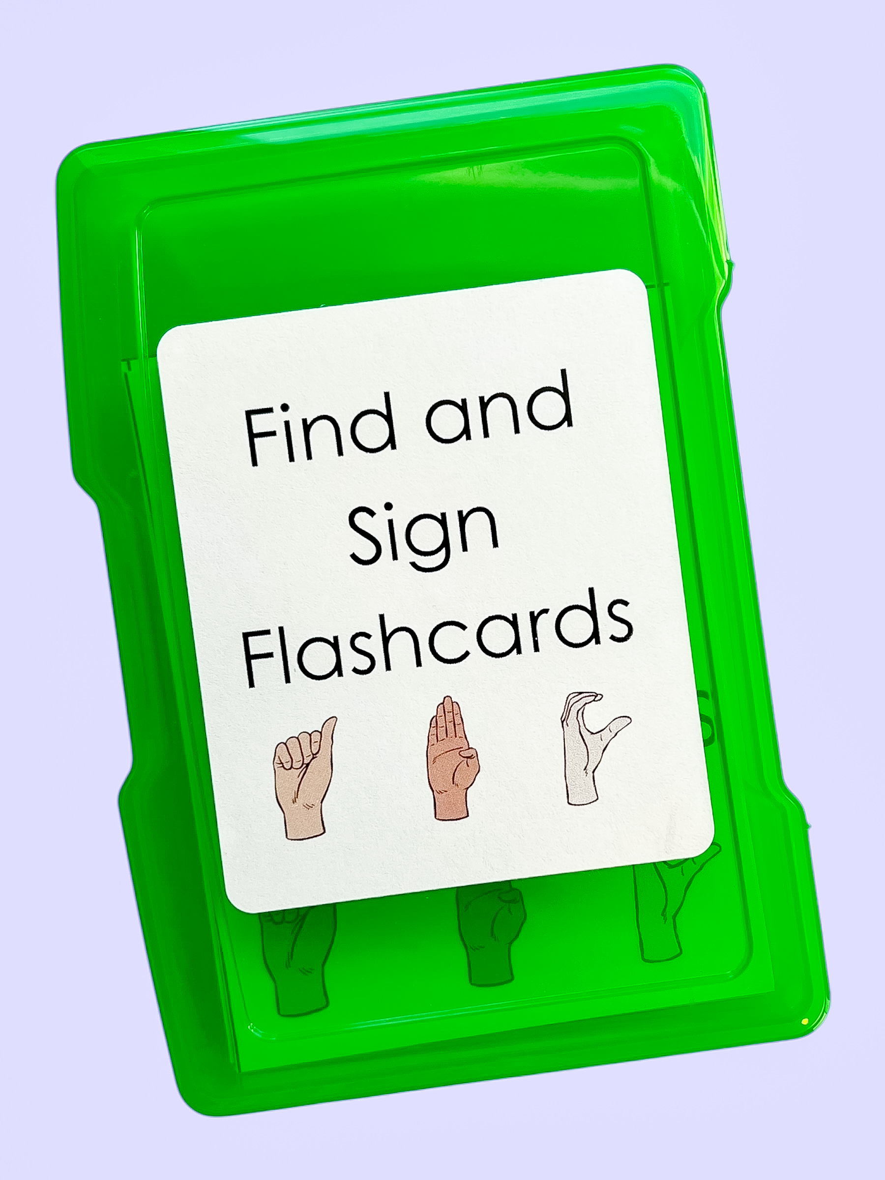 Sign and Seek Alphabet Flashcards - See it. Sign it. Say it.