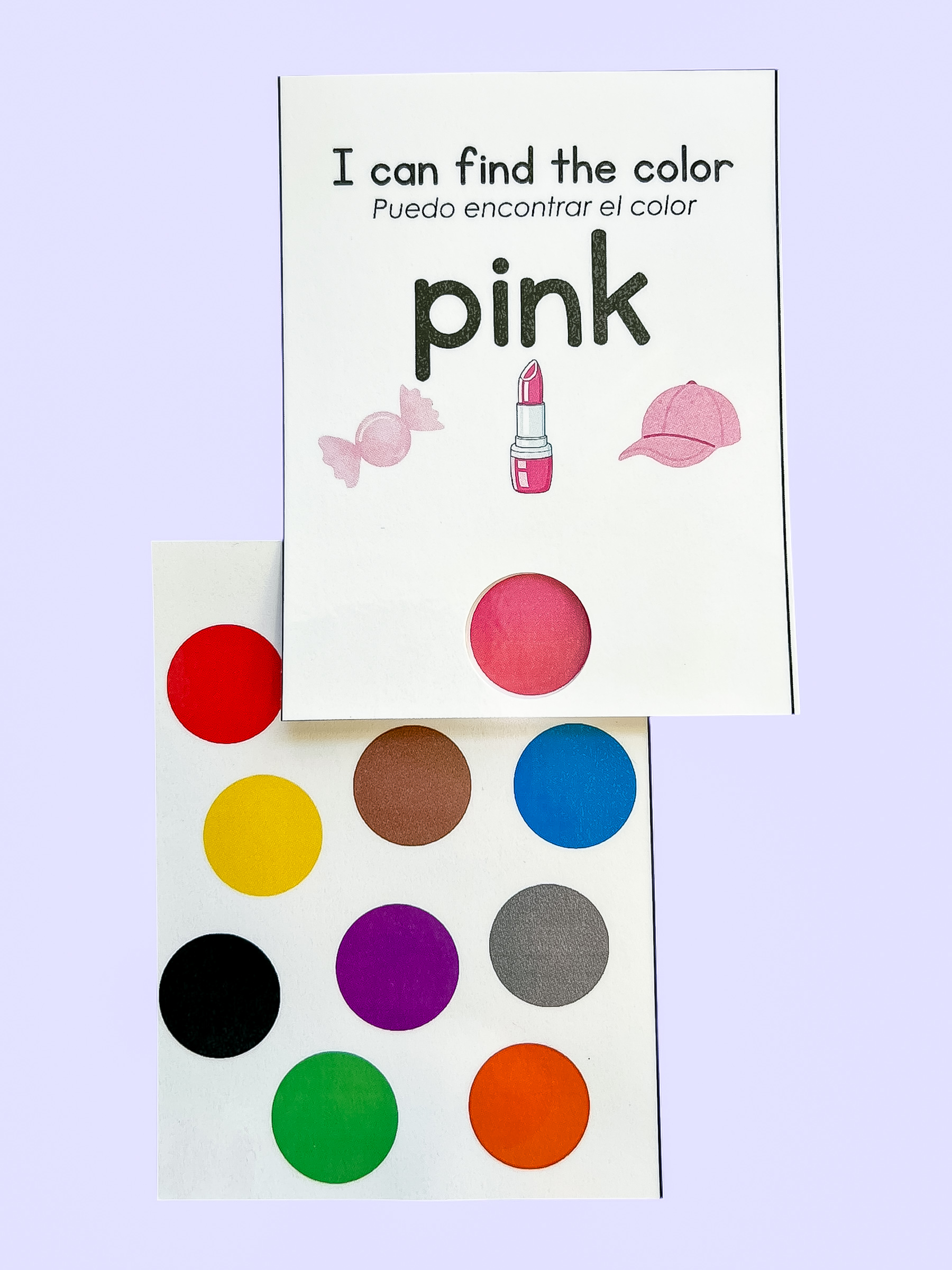Color Peek Bilingual Flashcards