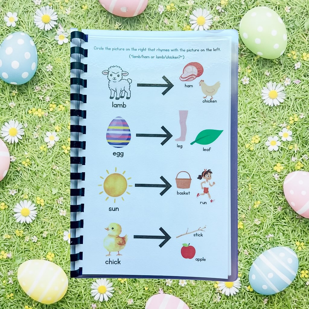 Preschool Easter Workbook