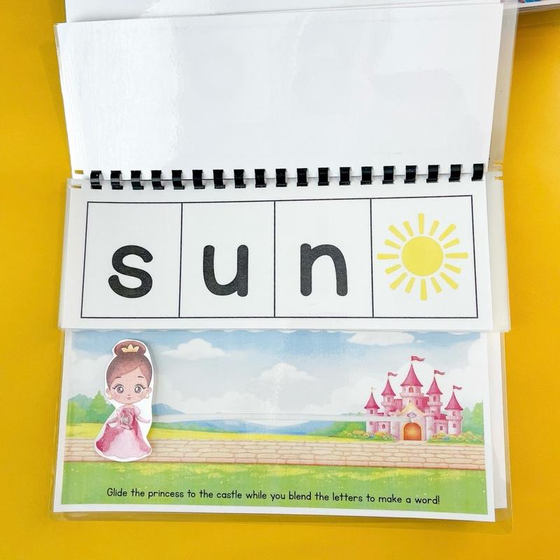 Princess Path Blend & Read Interactive CVC Word Blending Book