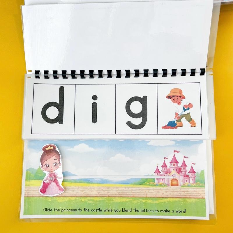 Princess Path Blend & Read Interactive CVC Word Blending Book