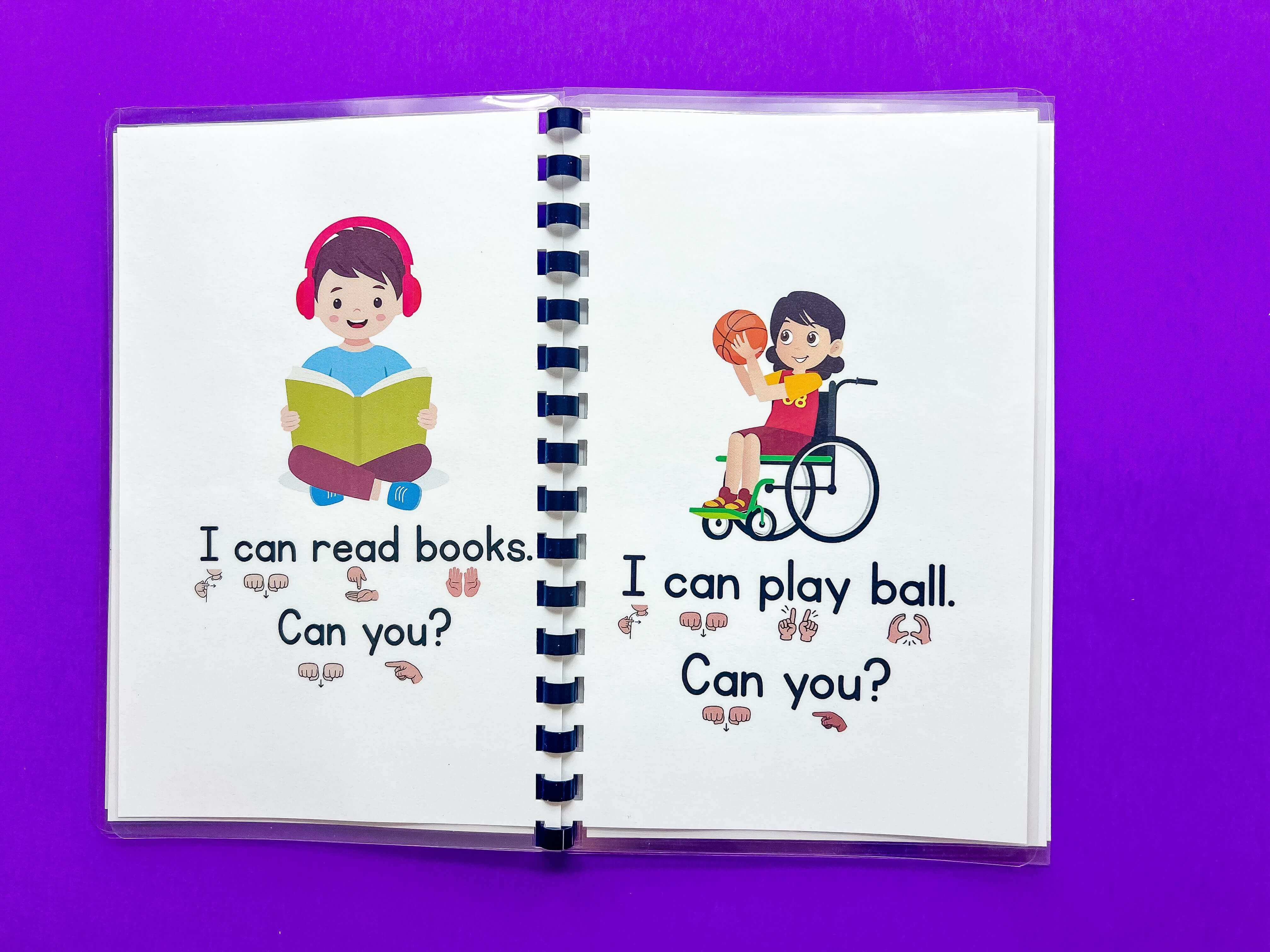 I can. Can you? Inclusive ASL book