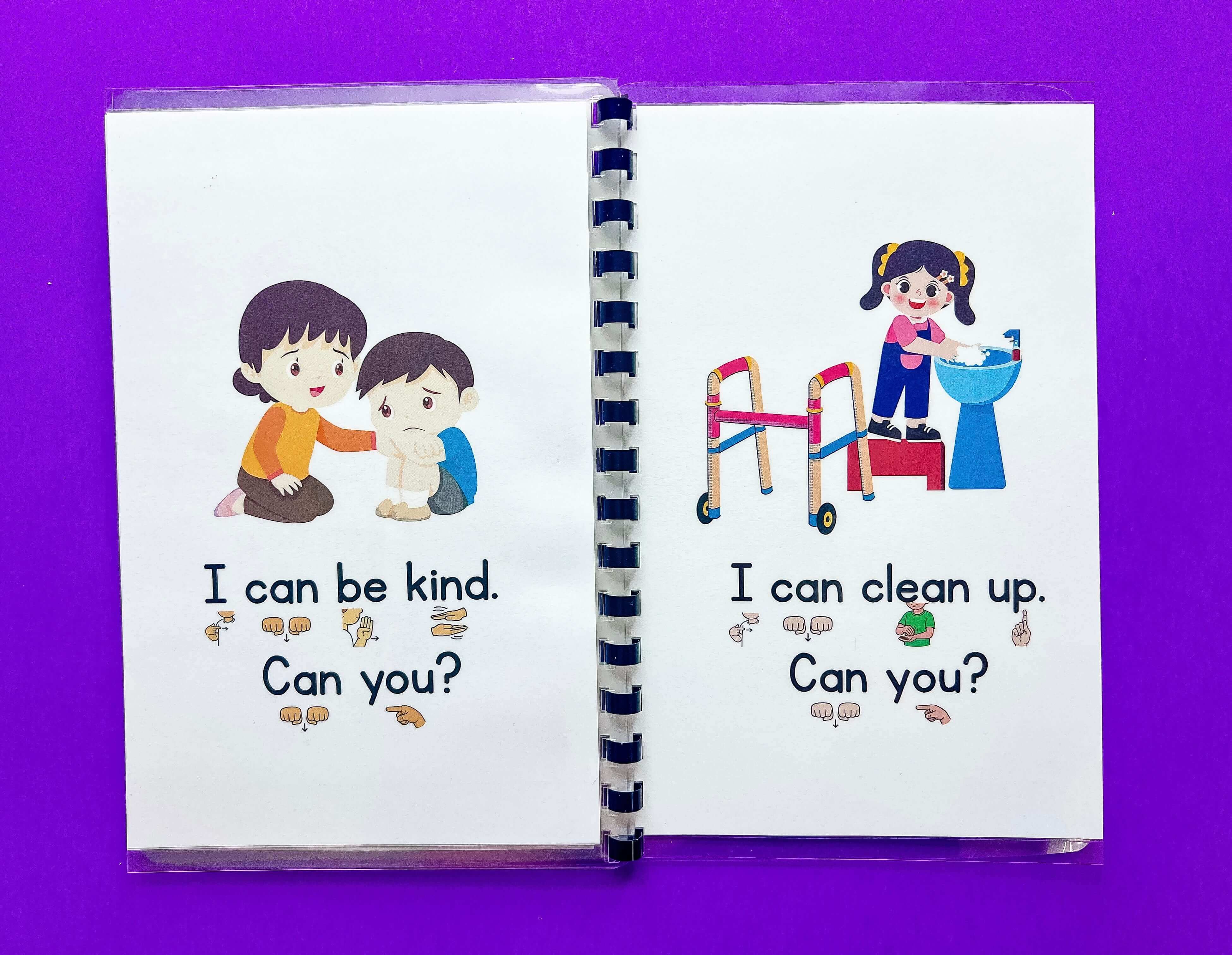 I can. Can you? Inclusive ASL book