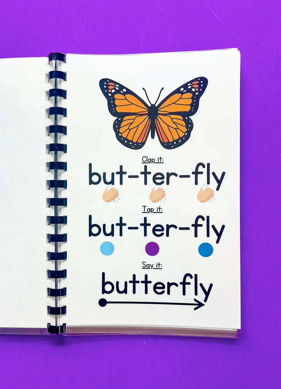 Syllable Book for Emergent Readers Clap, Tap, Read