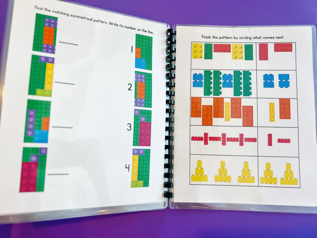 Building Up Little Minds Brick by Brick Learning Workbook Reusable