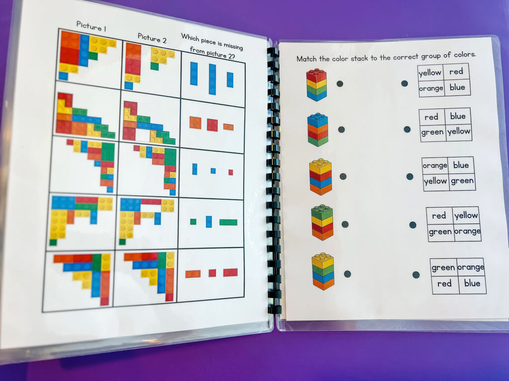 Building Up Little Minds Brick by Brick Learning Workbook Reusable