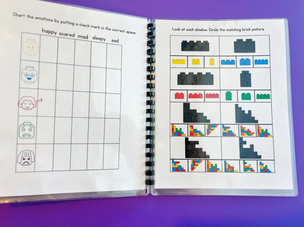 Building Up Little Minds Brick by Brick Learning Workbook Reusable