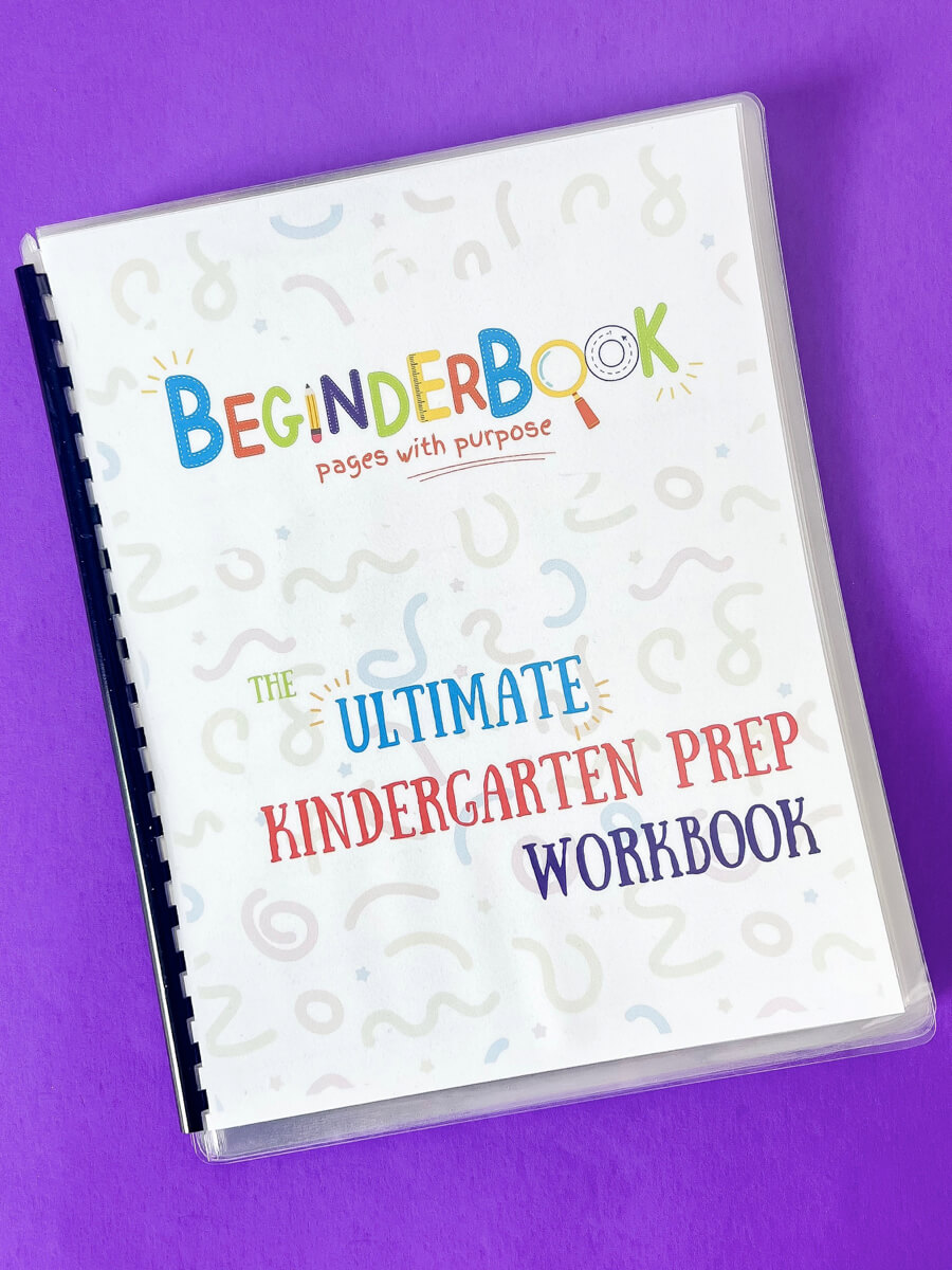 BeginderBook: The Ultimate Kindergarten Prep Workbook - Laminated Spiral Bound Pages for Kids Learning & Prepping for School