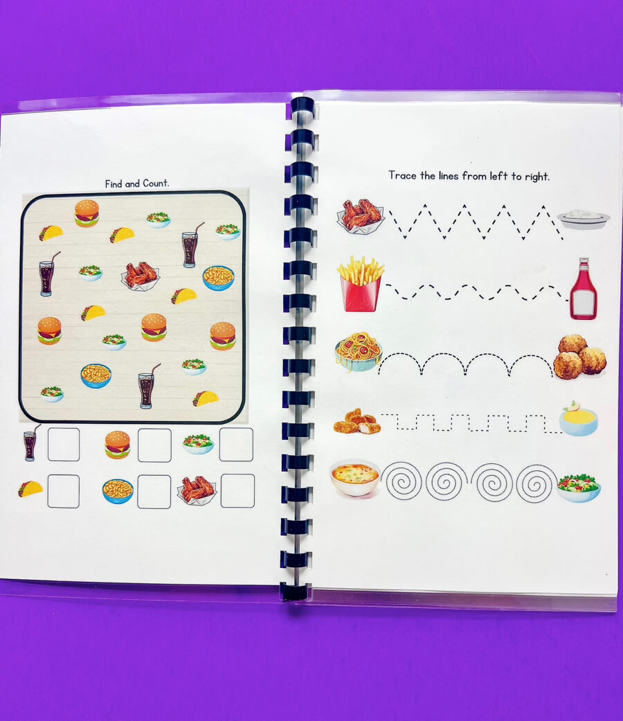Appetizer Activity Book - Feed your brain, then your belly!