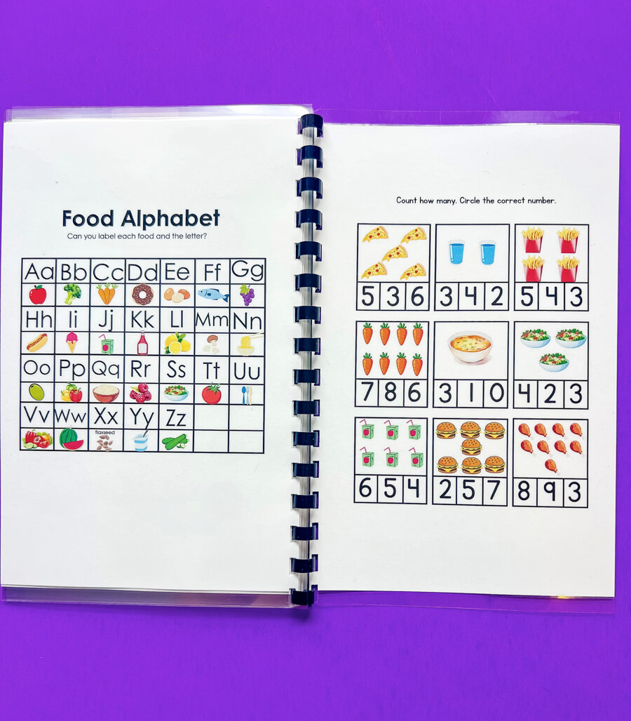 Appetizer Activity Book - Feed your brain, then your belly!