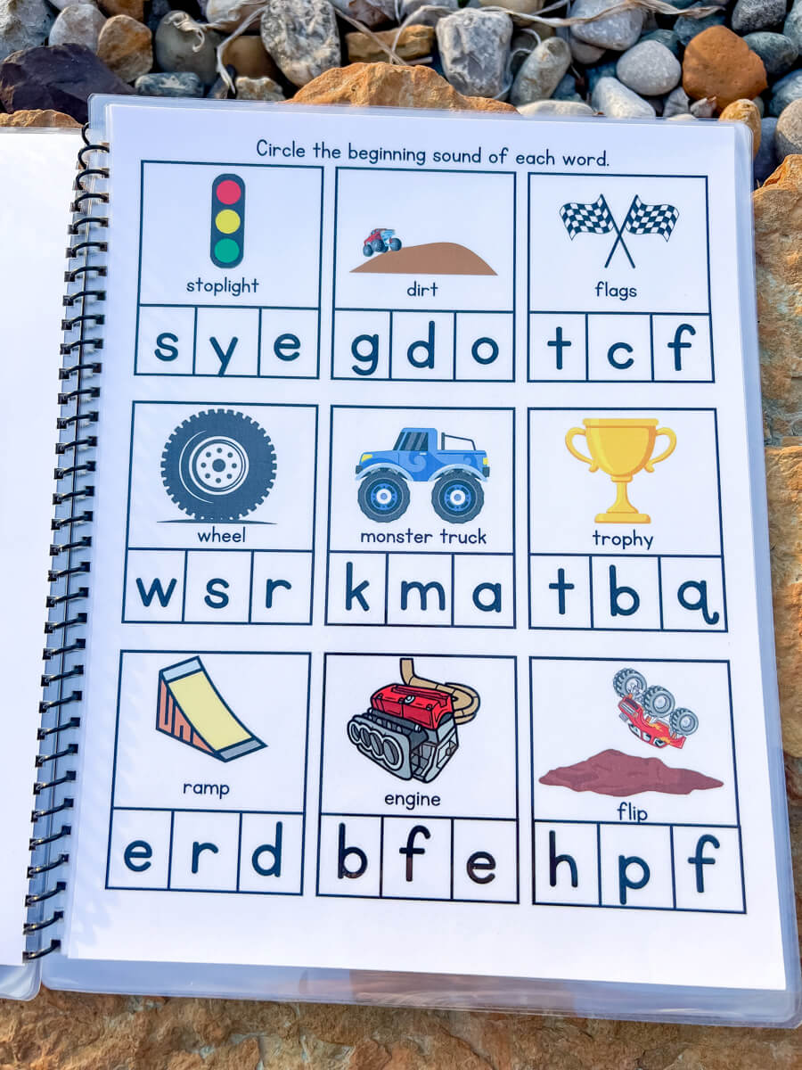 Rev Up and Learn! Monster Truck Workbook