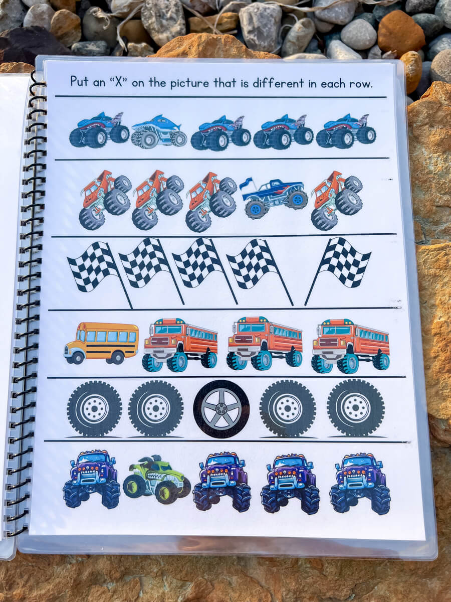 Rev Up and Learn! Monster Truck Workbook