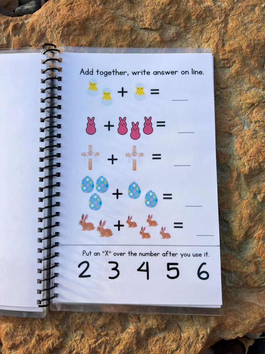 Preschool Easter Workbook