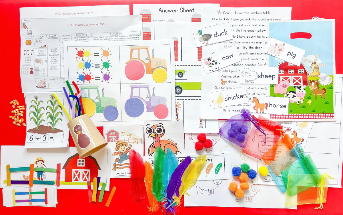 November Preschool Box Monthly Subscription